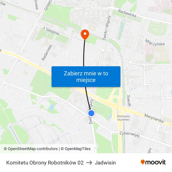 Komitetu Obrony Robotników 02 to Jadwisin map