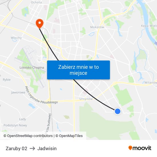 Zaruby 02 to Jadwisin map