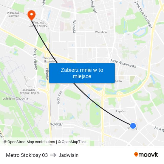 Metro Stokłosy 03 to Jadwisin map