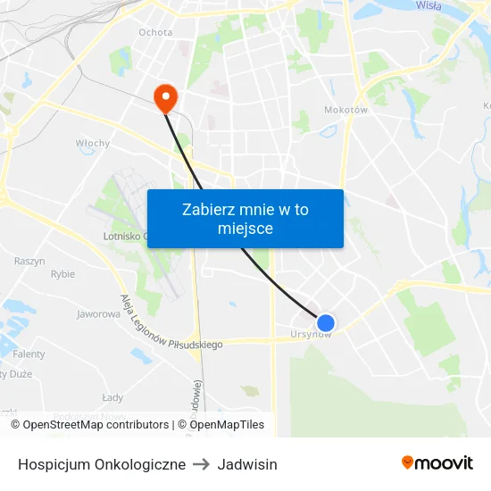Hospicjum Onkologiczne to Jadwisin map