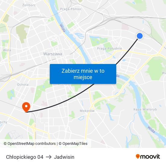 Chłopickiego 04 to Jadwisin map