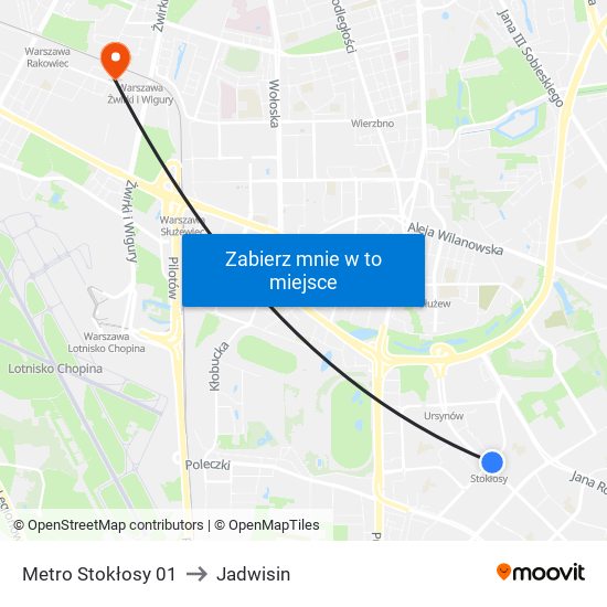 Metro Stokłosy 01 to Jadwisin map