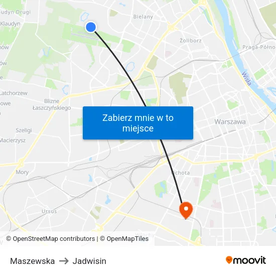 Maszewska to Jadwisin map