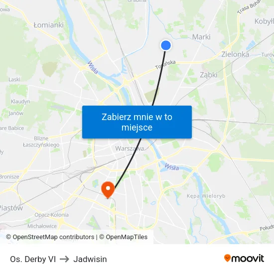 Os. Derby VI to Jadwisin map