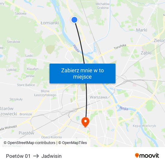 Poetów 01 to Jadwisin map