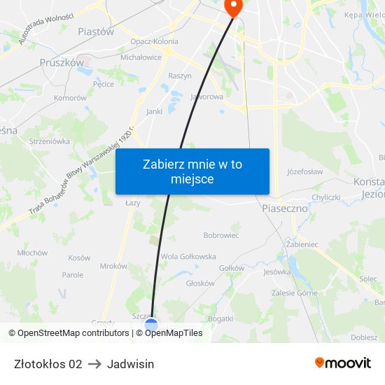 Złotokłos to Jadwisin map