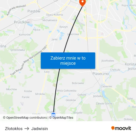 Złotokłos to Jadwisin map