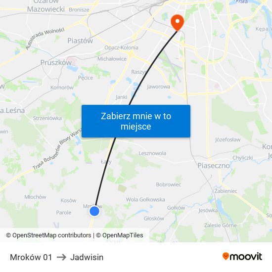 Mroków 01 to Jadwisin map