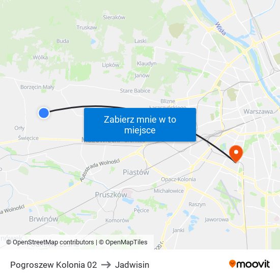 Pogroszew Kolonia 02 to Jadwisin map