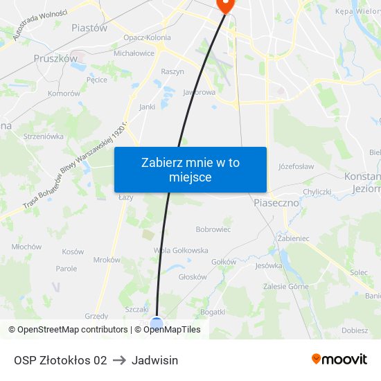 OSP Złotokłos 02 to Jadwisin map