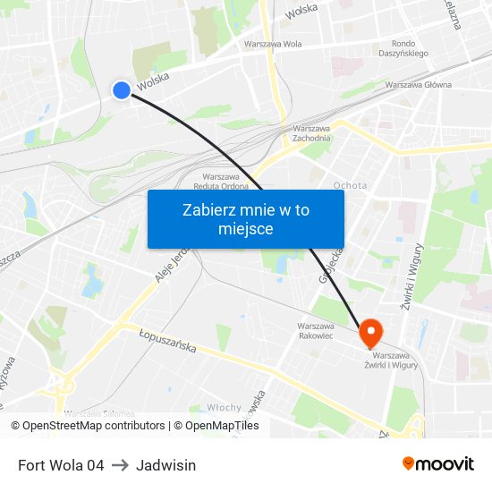 Fort Wola 04 to Jadwisin map