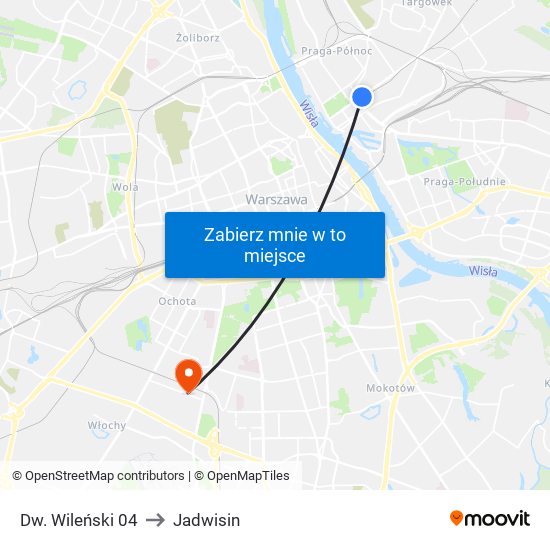 Dw. Wileński 04 to Jadwisin map