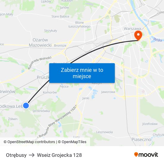 Otrębusy to Wseiz Grojecka 128 map