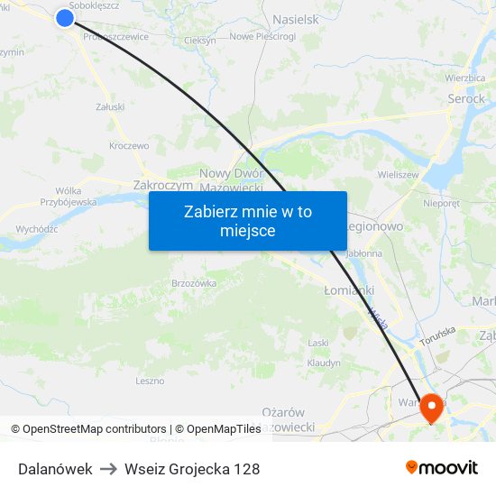 Dalanówek to Wseiz Grojecka 128 map