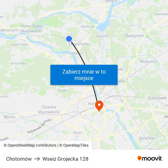 Chotomów to Wseiz Grojecka 128 map