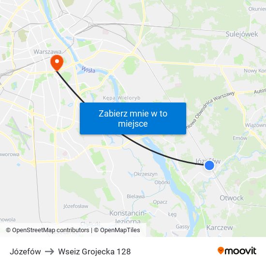 Józefów to Wseiz Grojecka 128 map