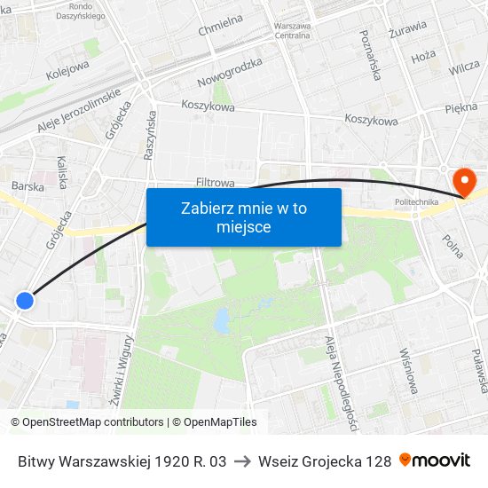 Bitwy Warszawskiej 1920 R. 03 to Wseiz Grojecka 128 map