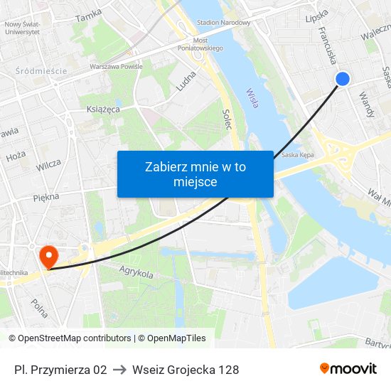 Pl. Przymierza 02 to Wseiz Grojecka 128 map