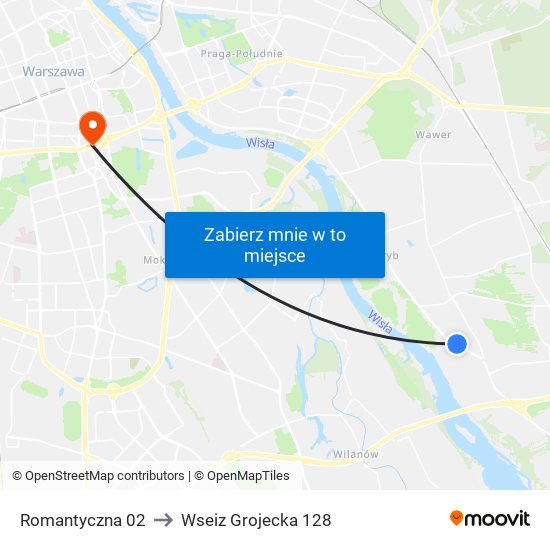 Romantyczna 02 to Wseiz Grojecka 128 map