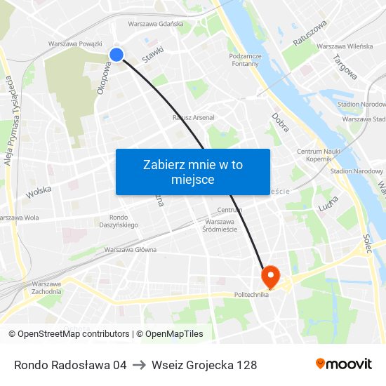 Rondo „Radosława” to Wseiz Grojecka 128 map