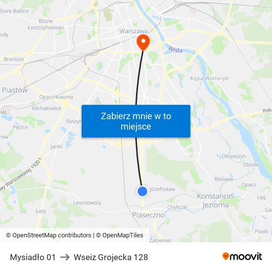 Mysiadło 01 to Wseiz Grojecka 128 map