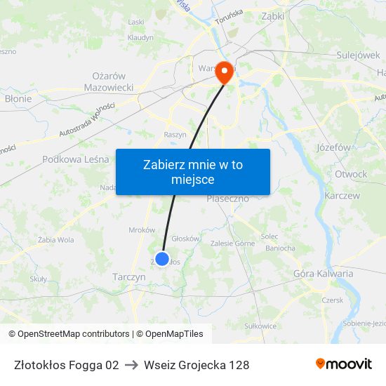 Złotokłos Fogga 02 to Wseiz Grojecka 128 map