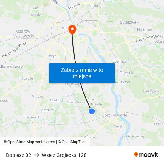 Dobiesz 02 to Wseiz Grojecka 128 map