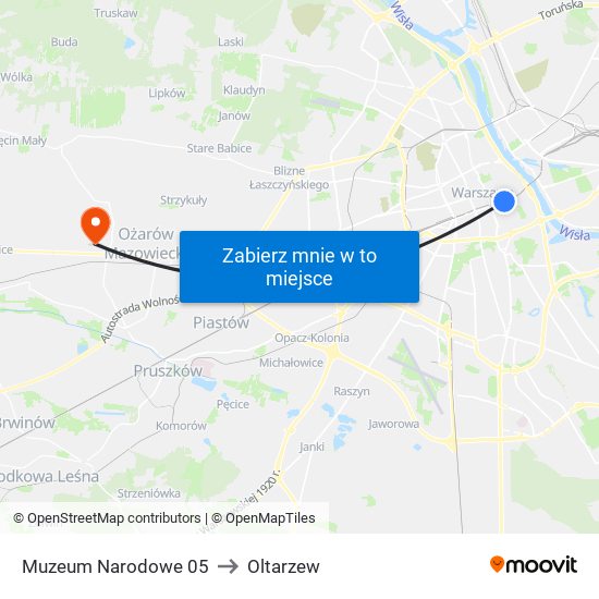 Muzeum Narodowe 05 to Oltarzew map