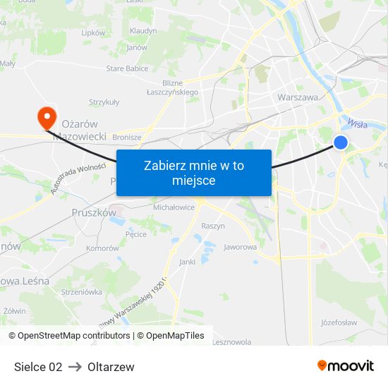 Sielce 02 to Oltarzew map