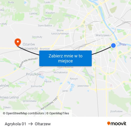 Agrykola 01 to Oltarzew map