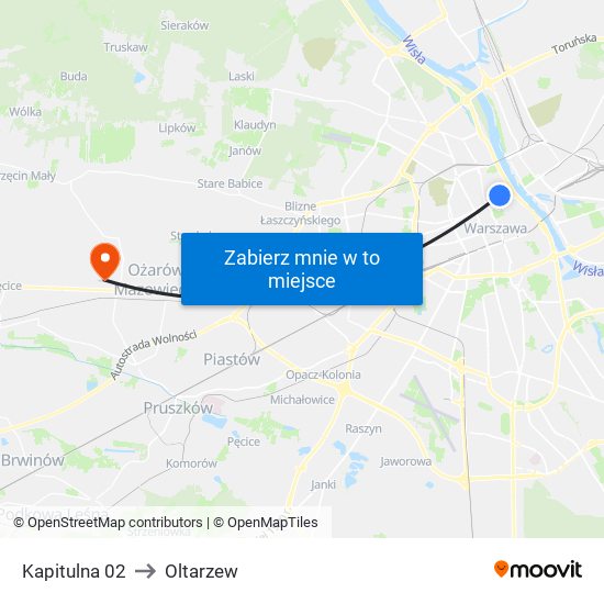 Kapitulna 02 to Oltarzew map