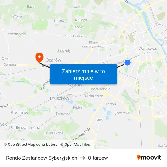 Rondo Zesłańców Syberyjskich to Oltarzew map