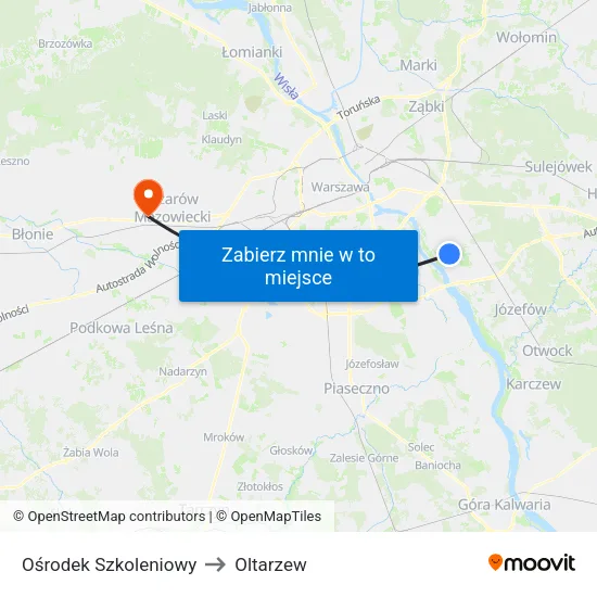 Ośrodek Szkoleniowy to Oltarzew map