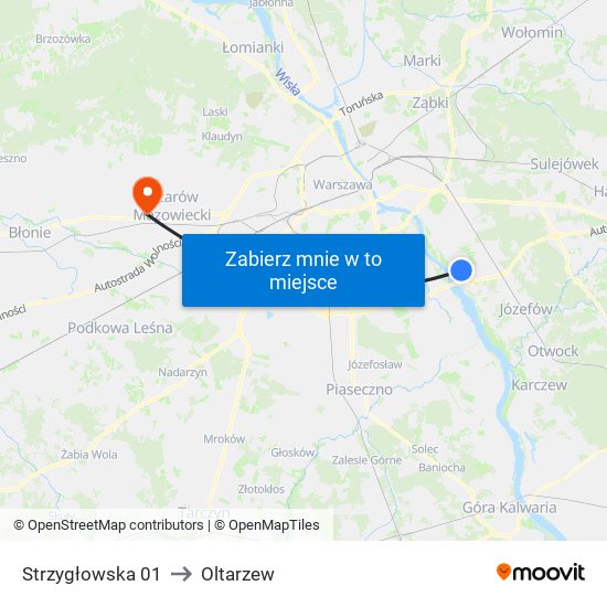 Strzygłowska 01 to Oltarzew map