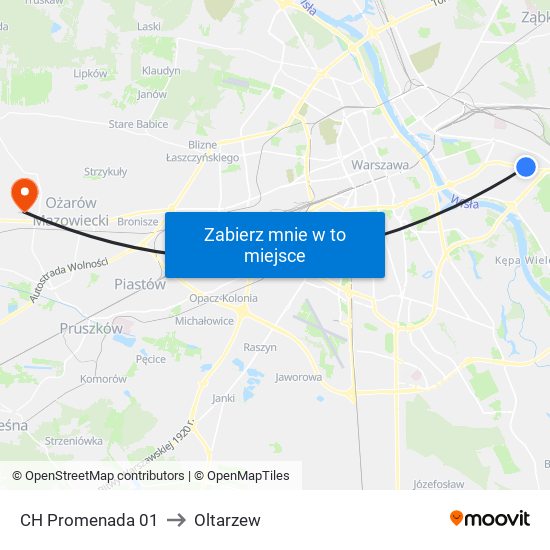 CH Promenada 01 to Oltarzew map