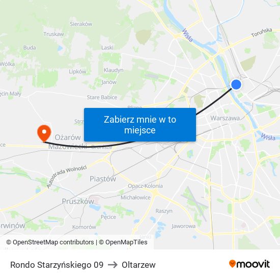 Rondo Starzyńskiego 09 to Oltarzew map