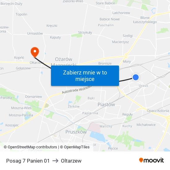 Posag 7 Panien 01 to Oltarzew map