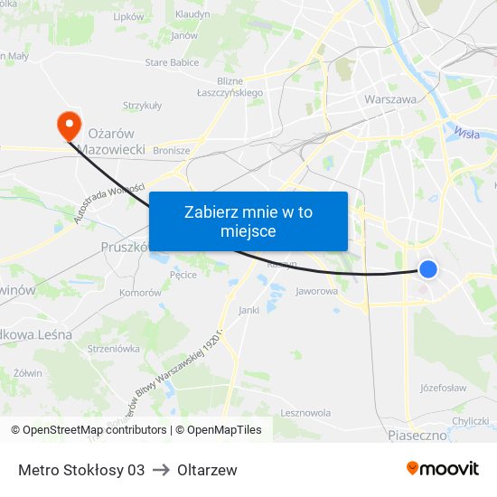 Metro Stokłosy 03 to Oltarzew map