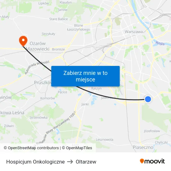 Hospicjum Onkologiczne to Oltarzew map