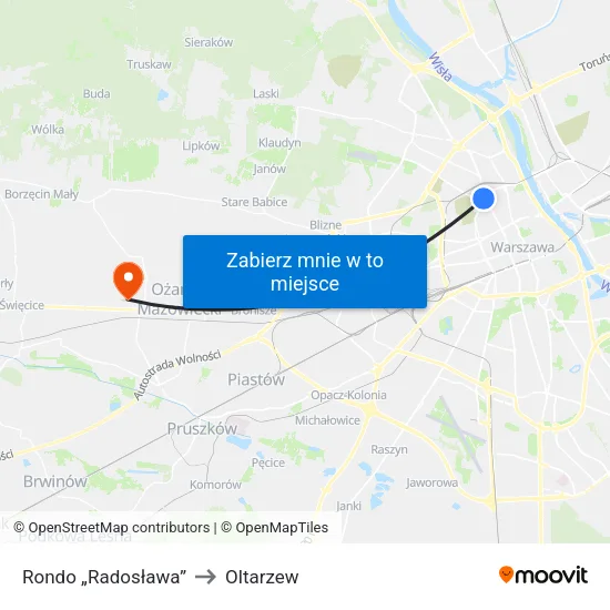 Rondo „Radosława” to Oltarzew map