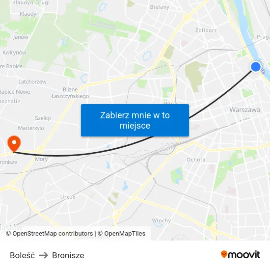 Boleść to Bronisze map