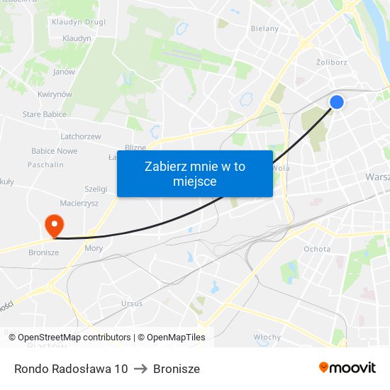 Rondo Radosława 10 to Bronisze map