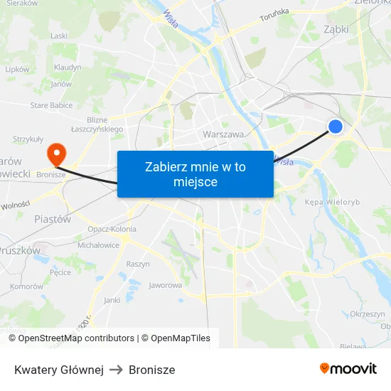 Kwatery Głównej to Bronisze map