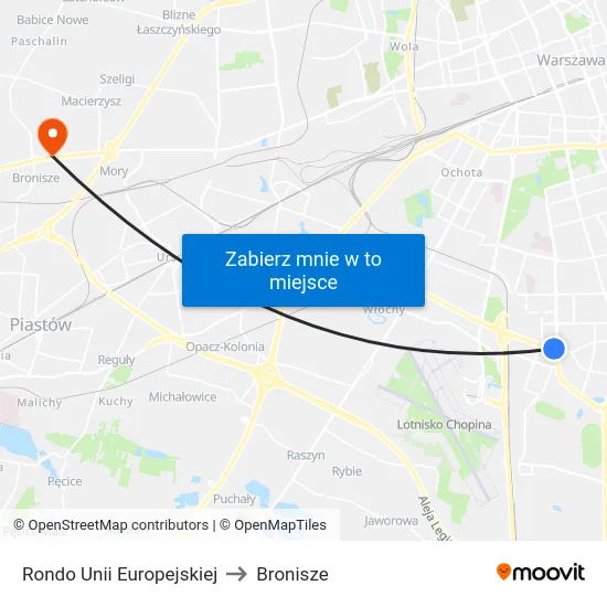 Rondo Unii Europejskiej to Bronisze map