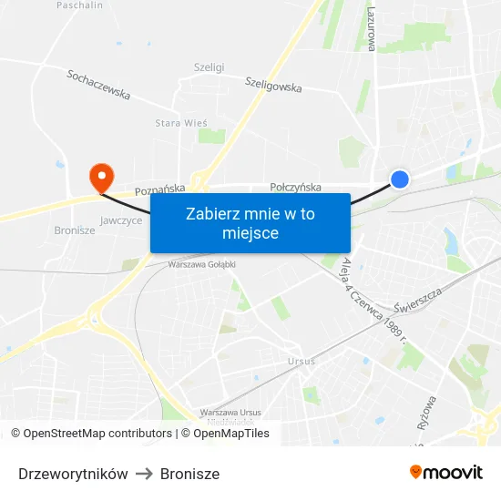 Drzeworytników to Bronisze map