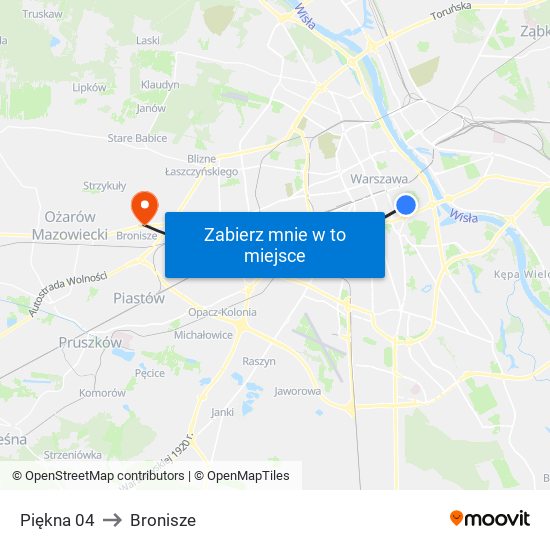 Piękna to Bronisze map