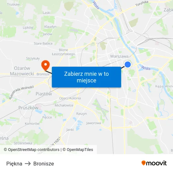 Piękna to Bronisze map