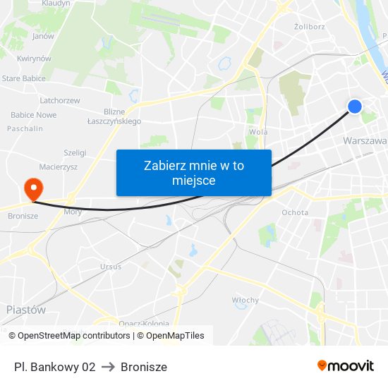 Pl. Bankowy 02 to Bronisze map