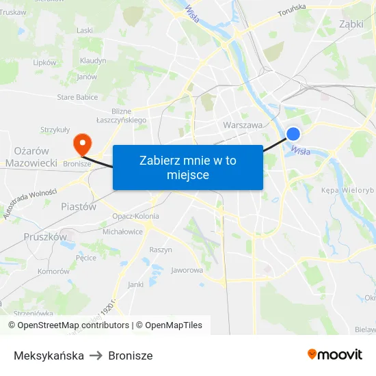 Meksykańska to Bronisze map