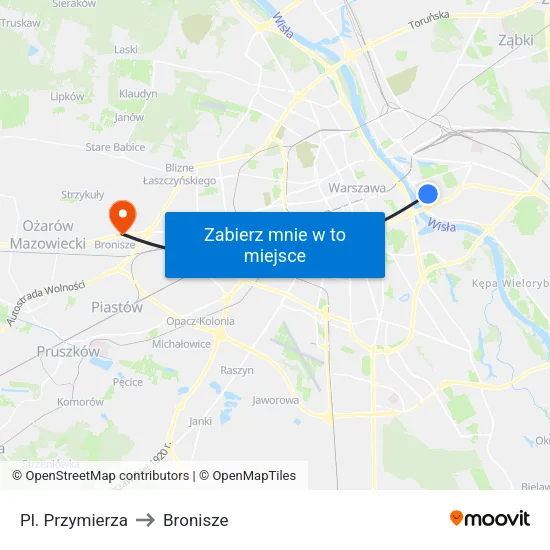 Pl. Przymierza to Bronisze map